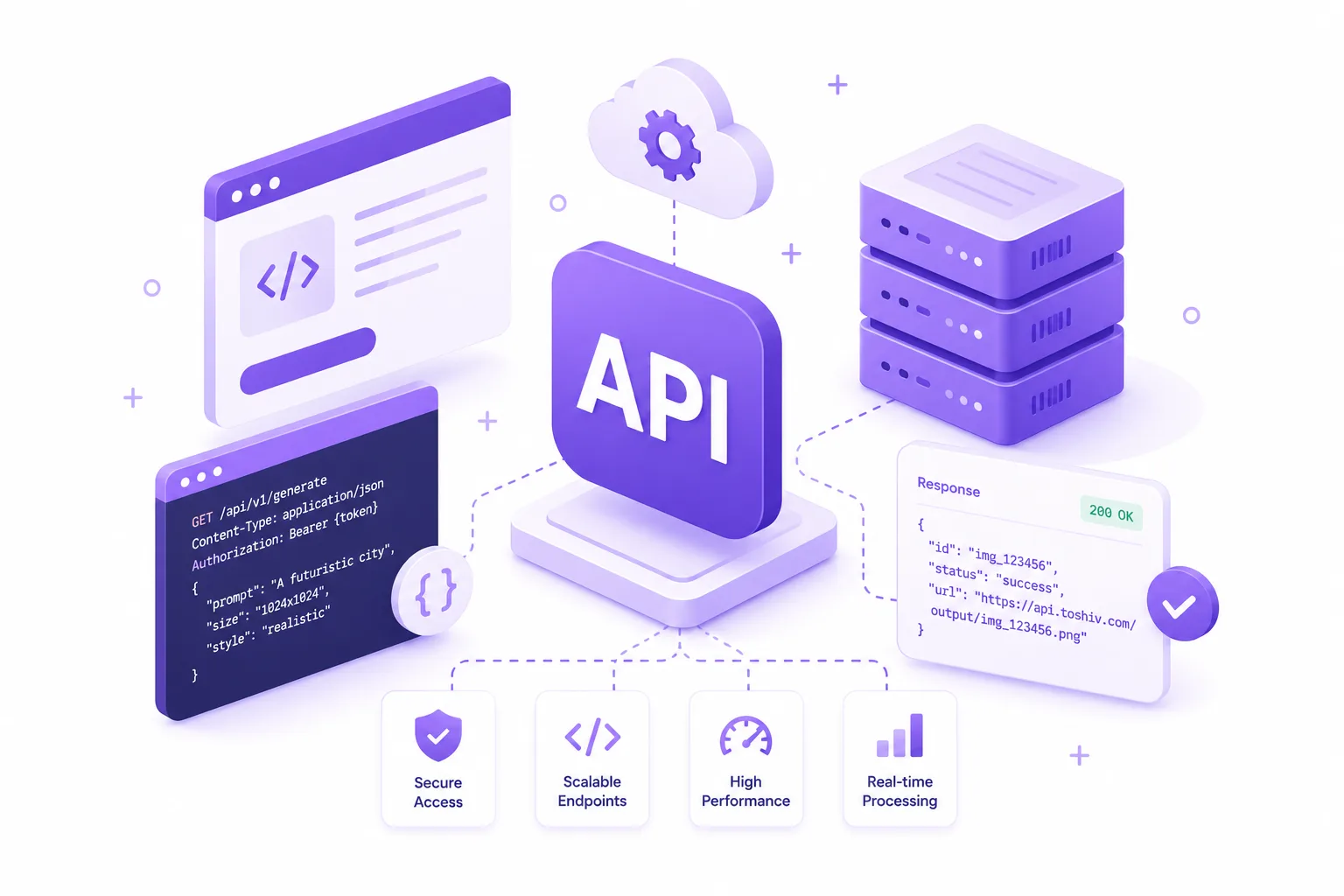 Toshiv developer API and code preview